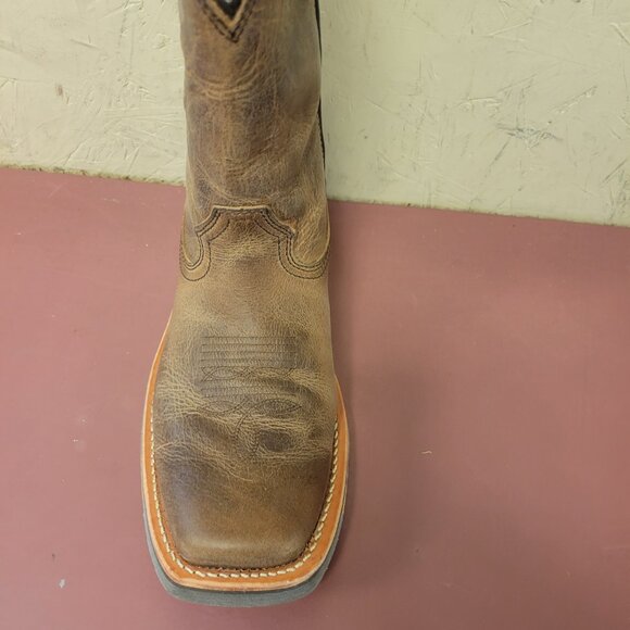 NEW Double H Trinity Maxflex Roper Buffalo leather women's work boots 9M 10M - Picture 3 of 5